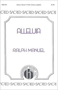 Alleluia TTBB choral sheet music cover Thumbnail